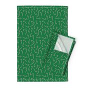  Candy Cane christmas minimal pattern med green