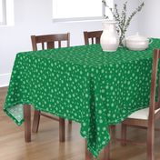 Snowflake christmas minimal pattern med green