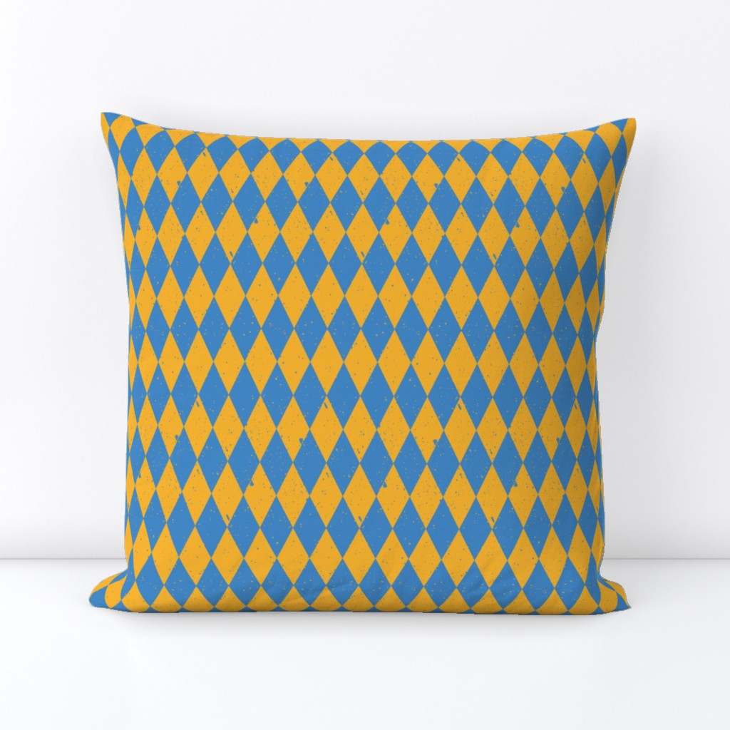 Gritty Harlequin (yellow & blue)