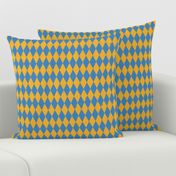 Gritty Harlequin (yellow & blue)