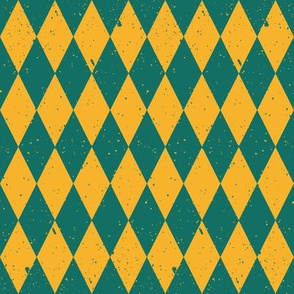 Gritty Harlequin (green & yellow)