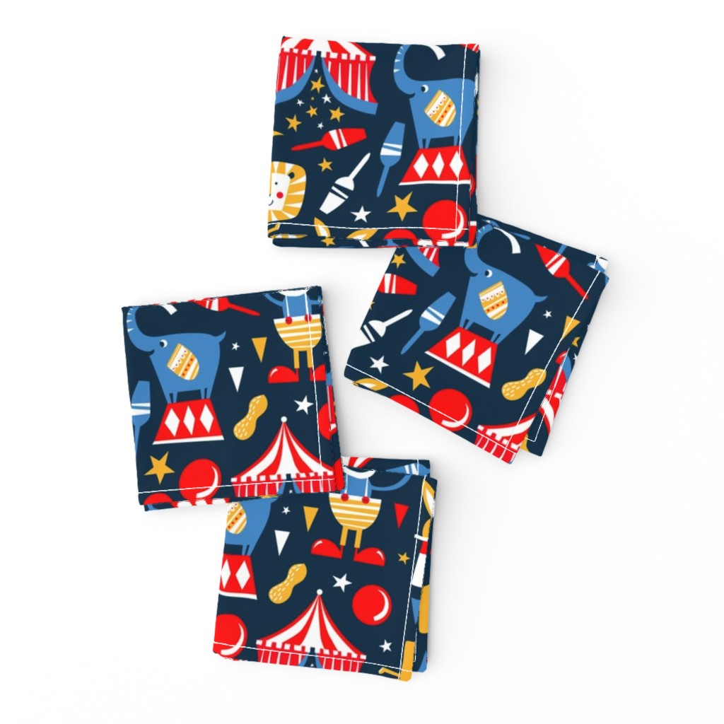 Circus Celebration - Navy Blue