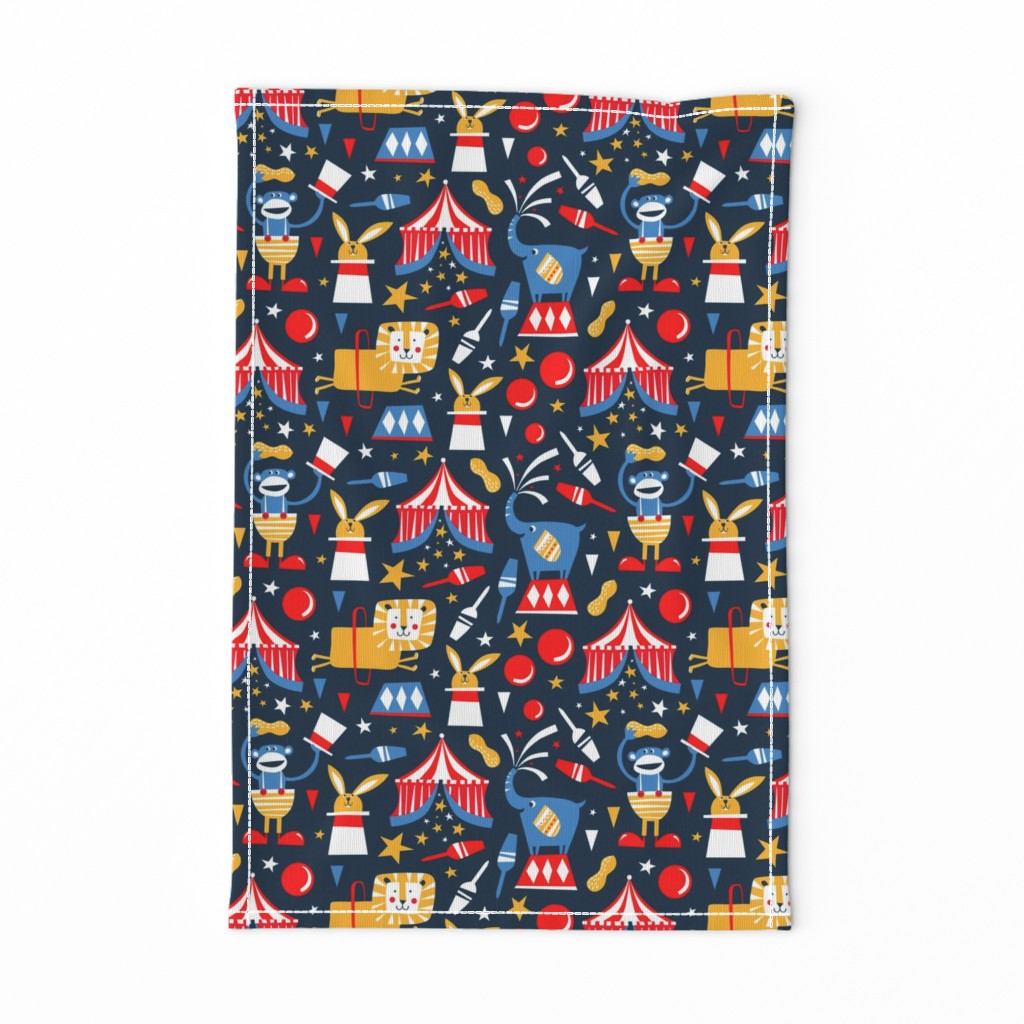 Circus Celebration - Navy Blue