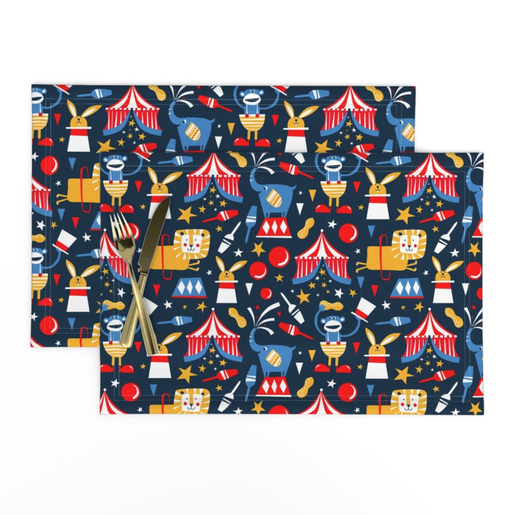 Circus Celebration - Navy Blue