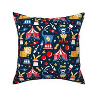 Circus Celebration - Navy Blue