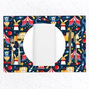 Circus Celebration - Navy Blue