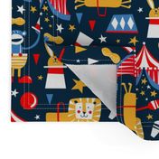 Circus Celebration - Navy Blue