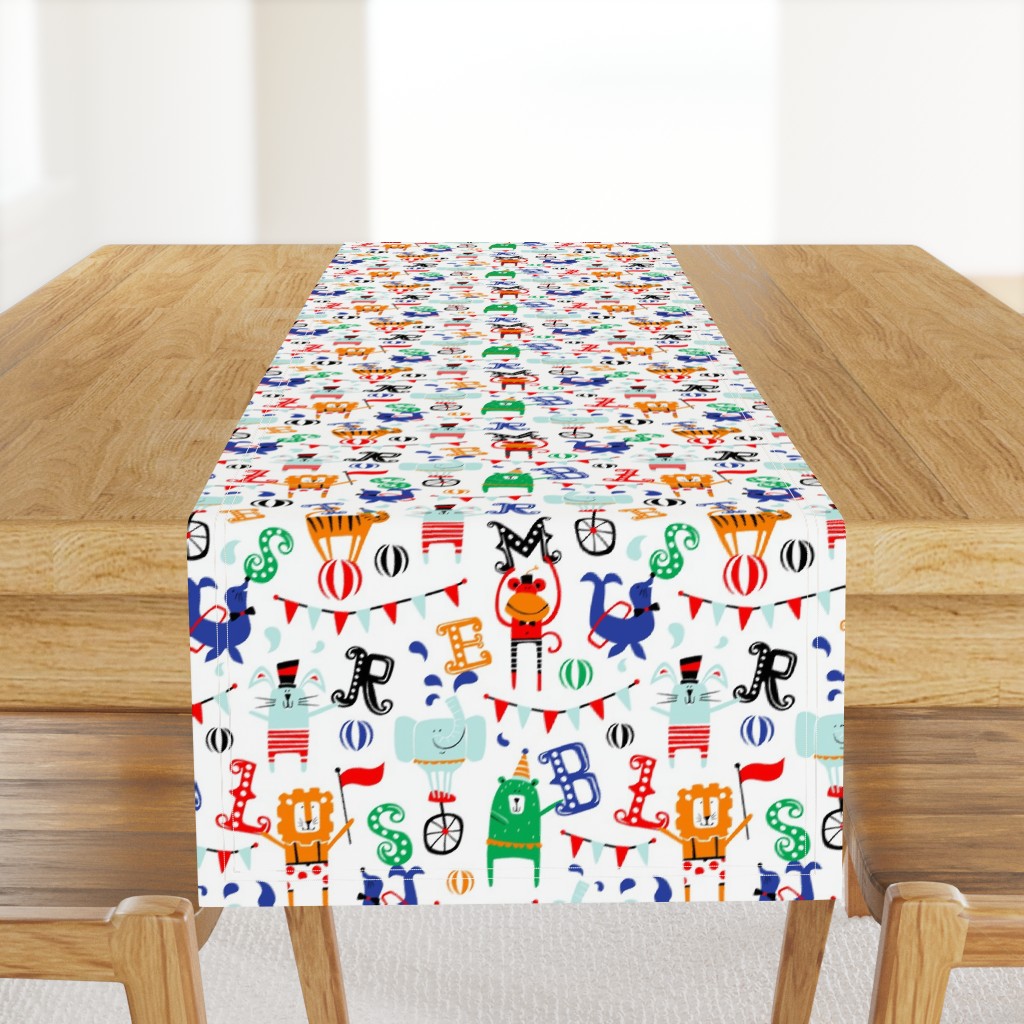 Circus School - Animal Alphabet White Multi Regular