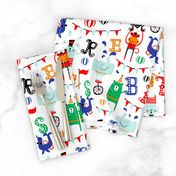 Circus School - Animal Alphabet White Multi Regular