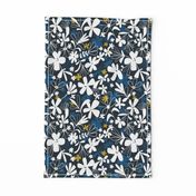 Eloise - Boho Floral Dark Navy Regular Scale