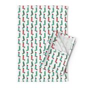 christmas stockings fabric xmas holiday red and green fabric - white