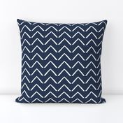 ZigZag Arrows - Lagoon Blue + White