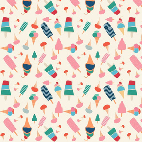 ice cream beije background