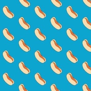 Hotdogs in blue 