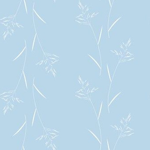 Grass on Pale Blue