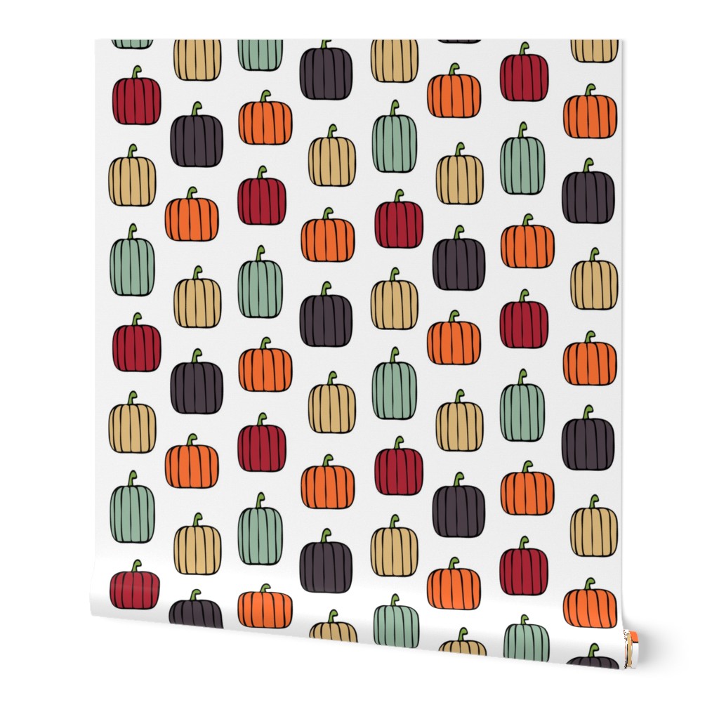 multi pumpkins - fall colors