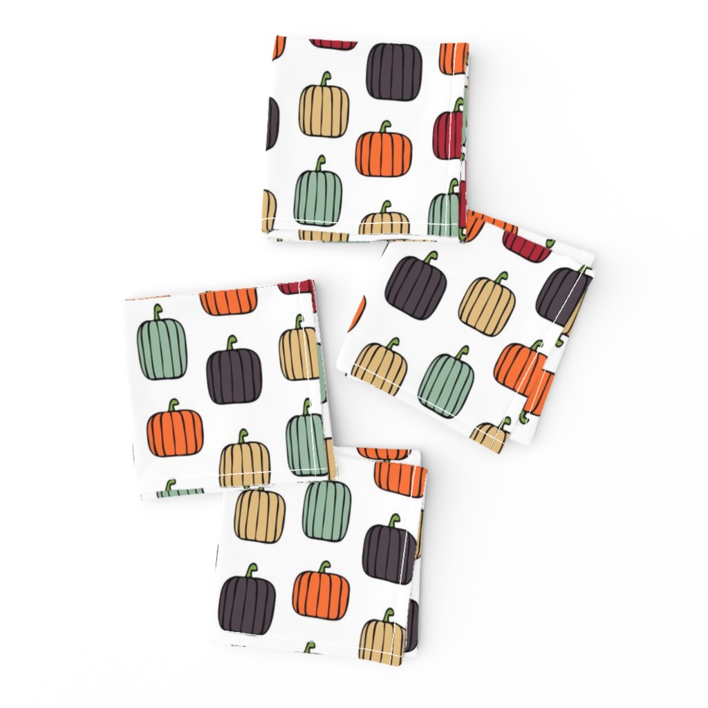 multi pumpkins - fall colors