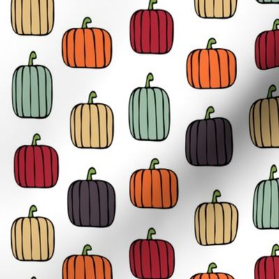 multi pumpkins - fall colors