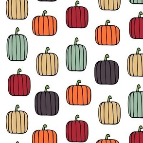 multi pumpkins - fall colors