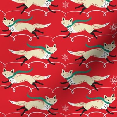 Running_Foxes_on_Red