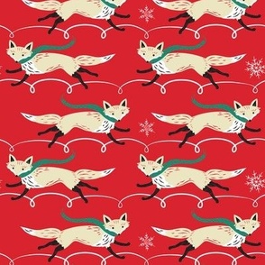 Running_Foxes_on_Red