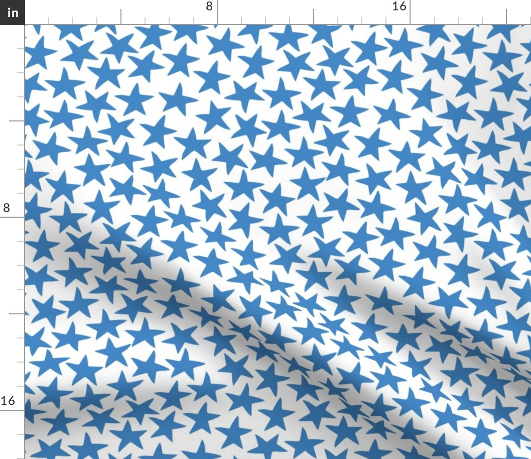 circus star fabric // circus star nursery baby design - blue