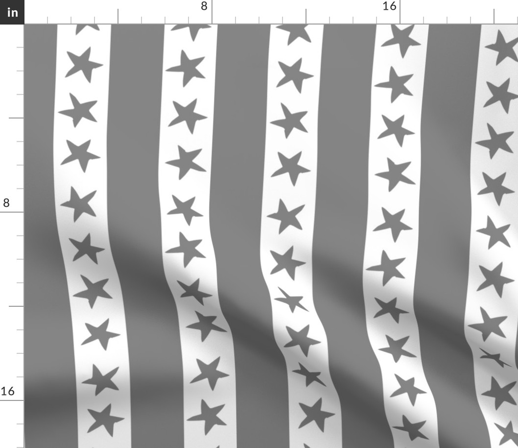 circus stripes // circus nursery baby fabric - grey