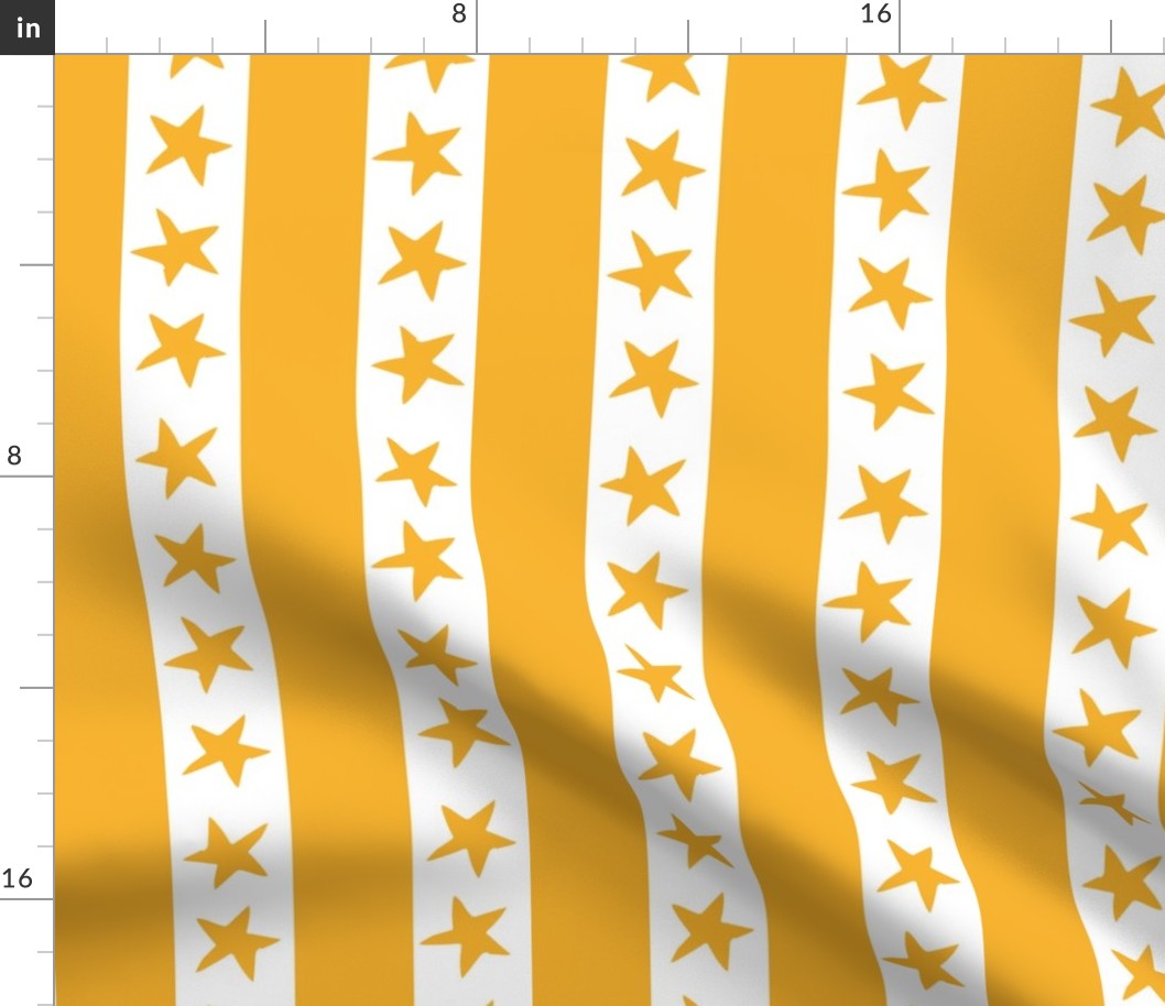 circus stripes // circus nursery baby fabric - yellow