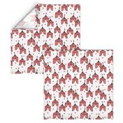 circus tent // circus tents sideshow circus nursery baby fabric - red