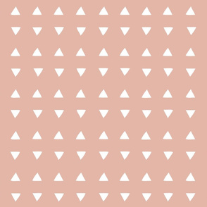 Tiny Triangles - Deco Coral