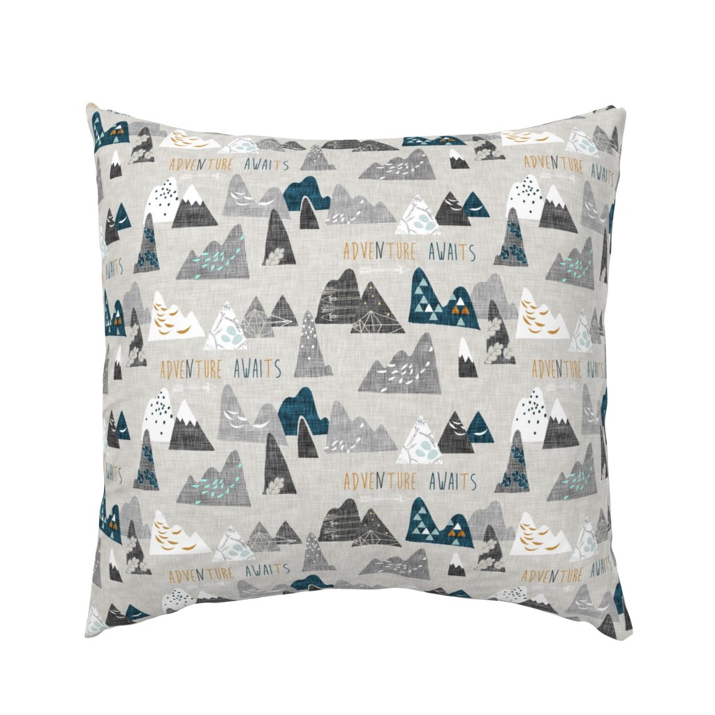 Adventure awaits (REGULAR) (grey/teal)