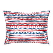 American traditional stars and stripes national holiday design red and blue