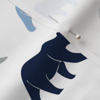 multi bear - navy/grey/baby blue