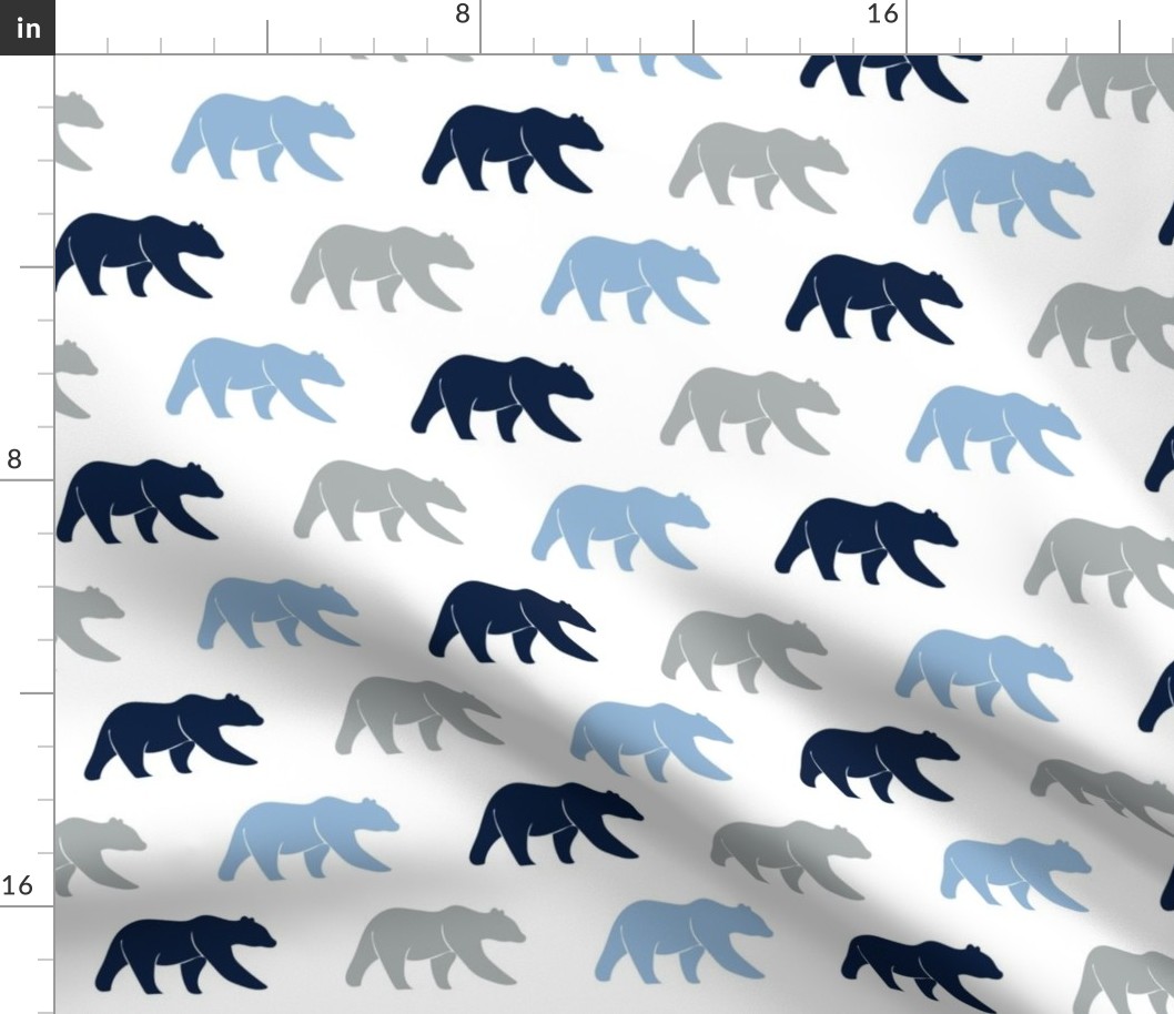 multi bear - navy/grey/baby blue