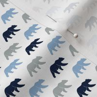 (micro print) multi bears - navy/blue/grey