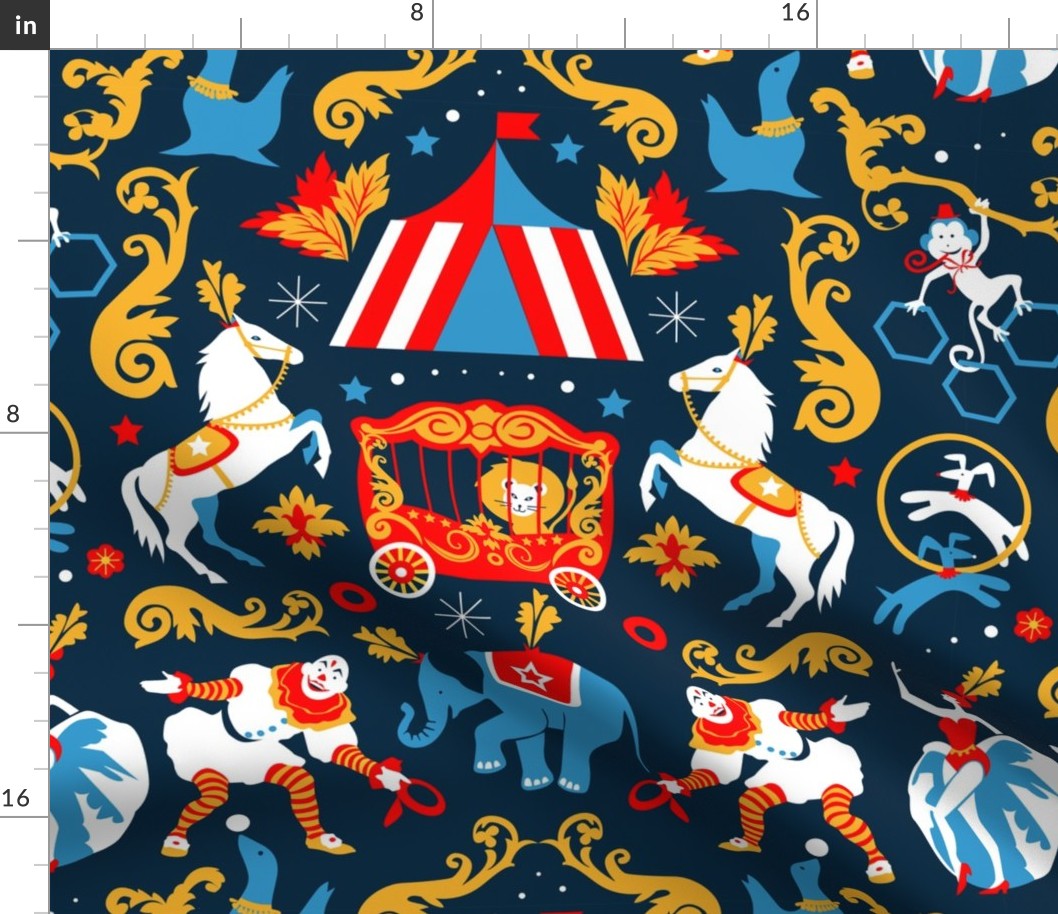 Circus royal Fabric | Spoonflower