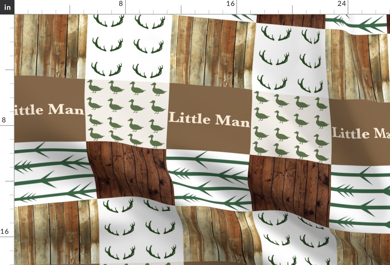 Little man 2 woodplank duck wholecloth