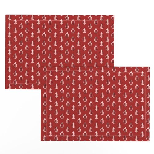 red anchor fabric