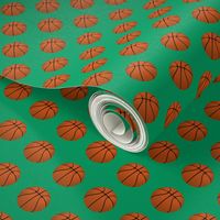 One Inch Basketball Balls on Shamrock Green