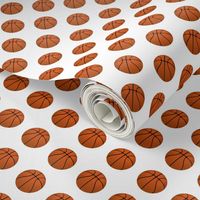 One Inch Basketball Balls on White