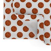 One Inch Basketball Balls on White