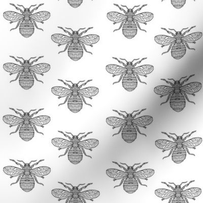 Bees - Half Drop Pattern Tile