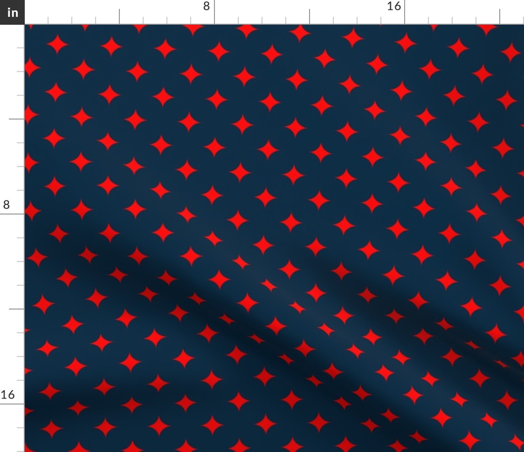 Circus Diamond - Red, Navy