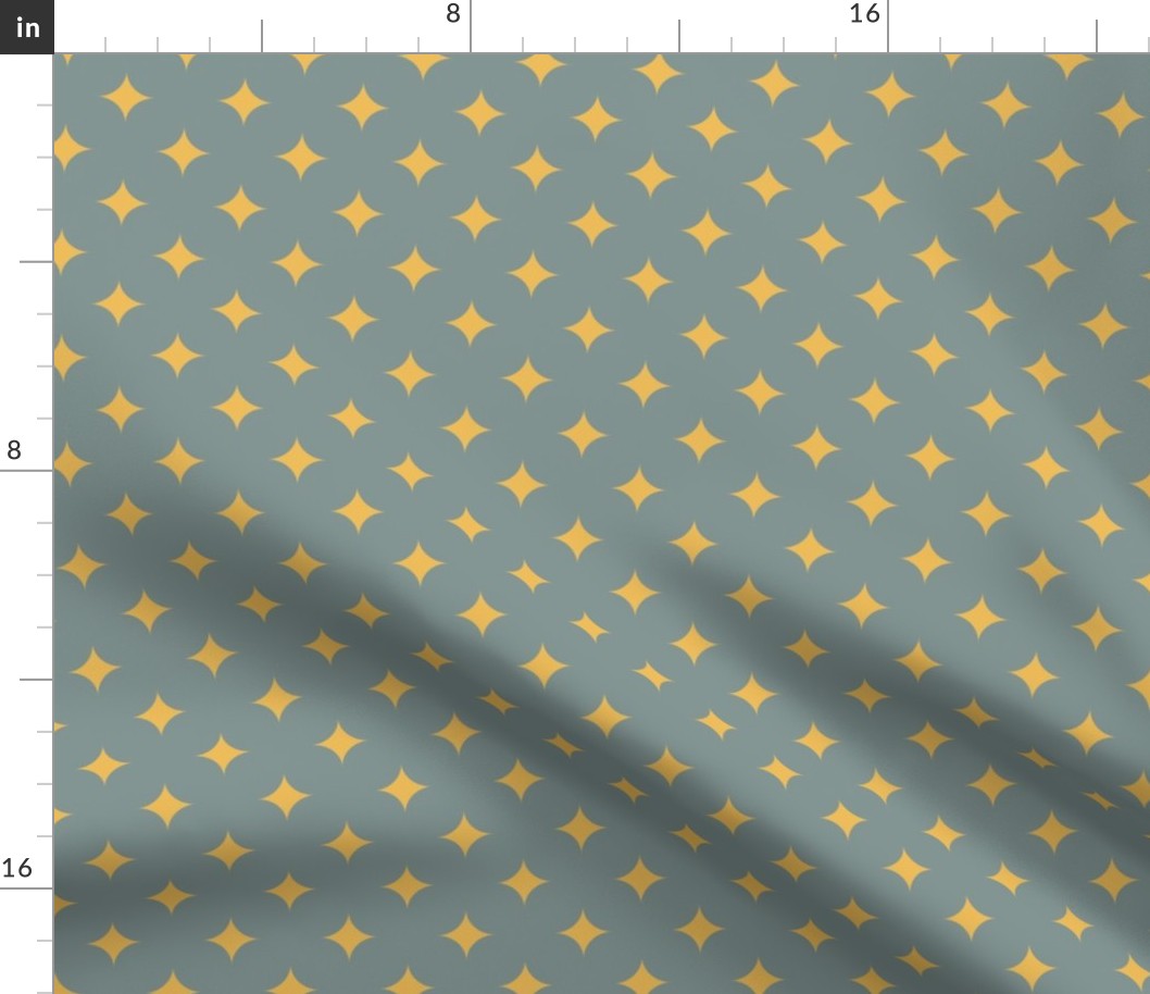 Circus Diamond - Vintage Yellow, Blue