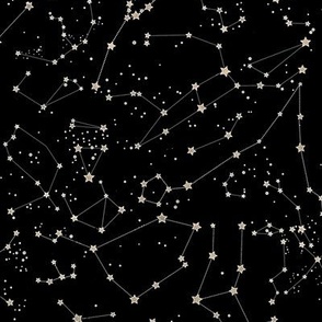 Constellations - black background