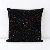 Rainbow Constellations - black background