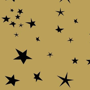 stars - black on mustard constellation || by sunny afternoon