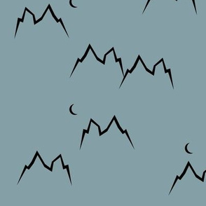 Mountains - mountain tops dusty blue || by sunny afternoon