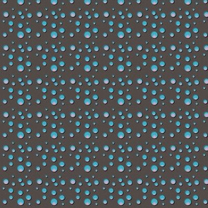 Blue Dots on Grey Upholstery Fabric