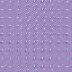 Shooting Stars Purple Upholstery Fabric